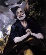 GRECO, El St Peter in Penitence Sweden oil painting artist